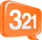 Orange 321 Chat Logo